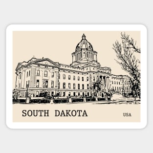 South Dakota State USA Sticker